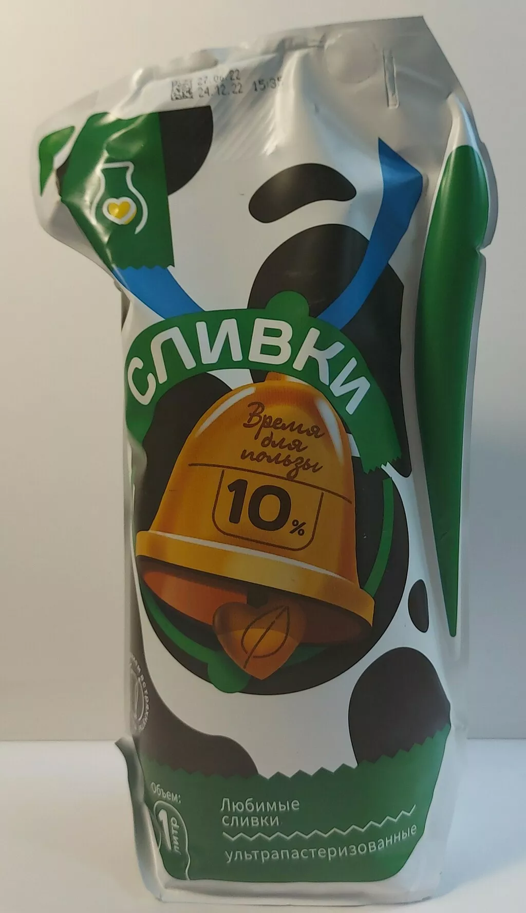 сливки 10% литр в Киселевске